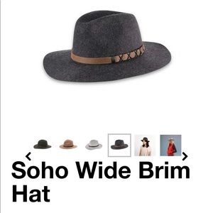Soho Wide Brim Hat - size OS